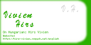 vivien hirs business card